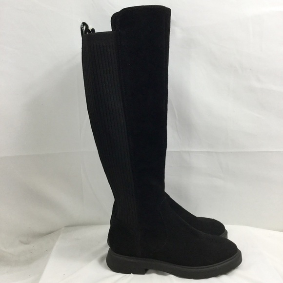 Antonio Melani Pierrcee Suede & Fabric Over-the-Knee Boots Size 7 - Picture 4 of 10